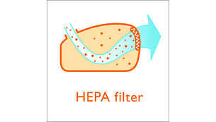Clean Air HEPA szűrő az apró porszemcsék szűréséhez