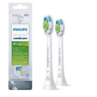 Sonicare W2 Optimal White 2-pack interchangeable sonic toothbrush heads