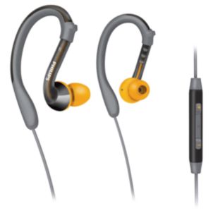 Sporthoofdtelefoon met oorhaakjes