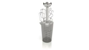 Beaker for storing assorted attachments