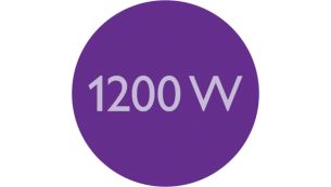 1200 W para un secado suave y unos resultados perfectos