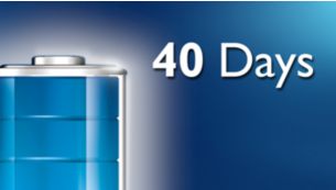 Up to 40 days standby time