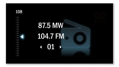FM/MW digital tuning for station presets