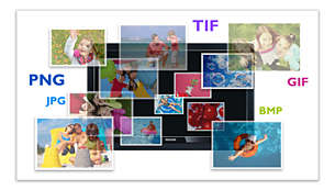 View photos in various formats