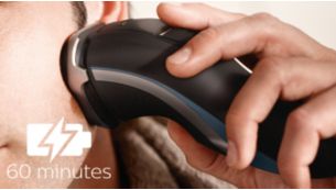 60 min Cordless Shaving once fully charged
