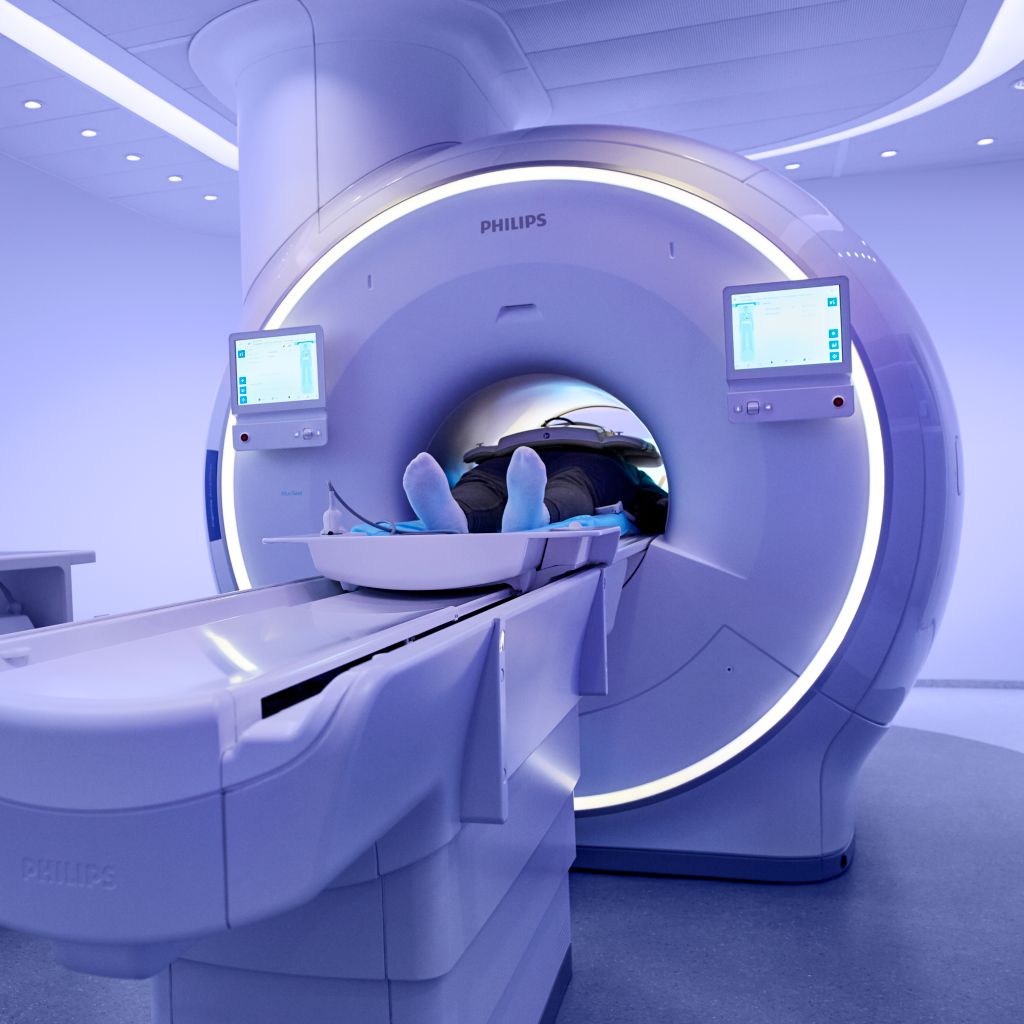 patient in mri machine