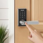 Integrated smart lever lock