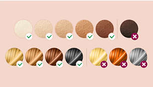 Piemērota dažādiem matiņu un ādas tipiem
