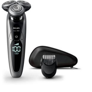 Shaver series 9000 Máquina barbear elétrica a húmido e a seco renovada