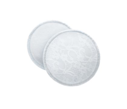 Our washable and reusable breast pad - white