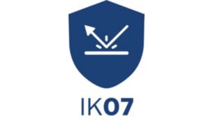 Fully covered in rubber for high impact resistance – IK07