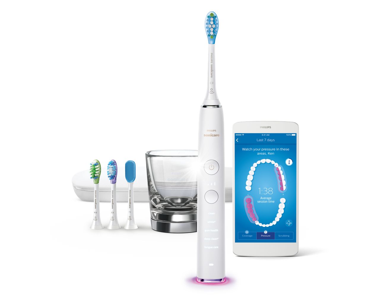 DiamondClean Smart Sonic electric toothbrush with app HX9985/08 