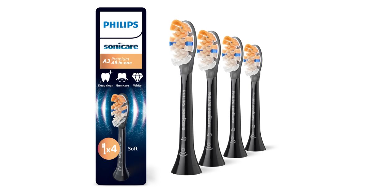 Philips Sonicare Premium All-in-One 4-balenie kefkových nadstavcov HX9094/88 - hlavný produktový obrázok Philips