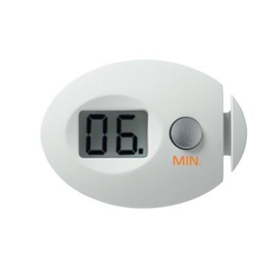 Removable digital timer allows pre-setting of frying time