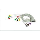 12-Lead Complete Lead Set (IEC), Standard Length, Snaps IEC ECG accessories