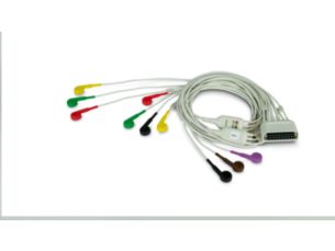 12-Lead Complete Lead Set (IEC), Standard Length, Snaps ECG accessories