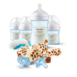 Biberón natural Philips AVENT con tetina de respuesta natural, set de  regalo para bebés recién nacidos, SCD838/02