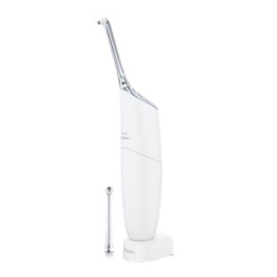 Rechargeable powered interdental cleaner