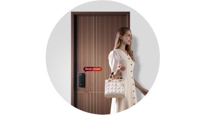 Automatic locking upon door closed