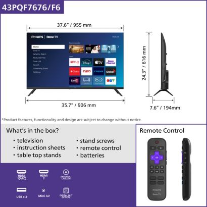 Elegant Smart TV with a vivid display