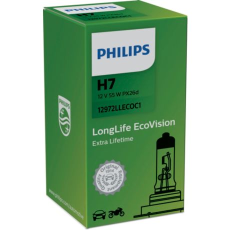 12972LLECOC1 LongLife EcoVision Bombillas para faros delanteros de vehículos