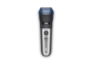 Beard styling with hair collector