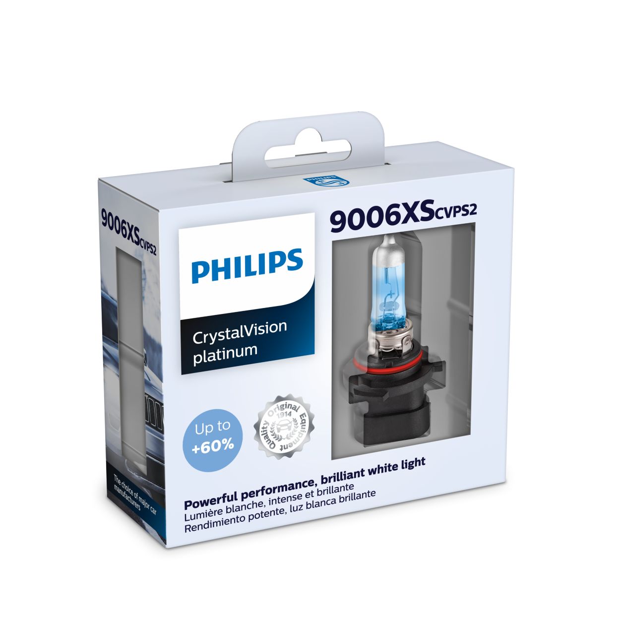 Philips H1 CrystalVision ultra Upgrade Headlight Bulb (Pack of 2)