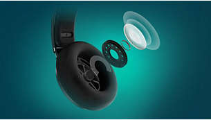Le haut-parleur de 40 mm diffuse un son sans distorsion