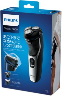 Shaver series 3000 ウェット＆ドライ電気シェーバー、3000 シリーズ S3132/51 | Philips