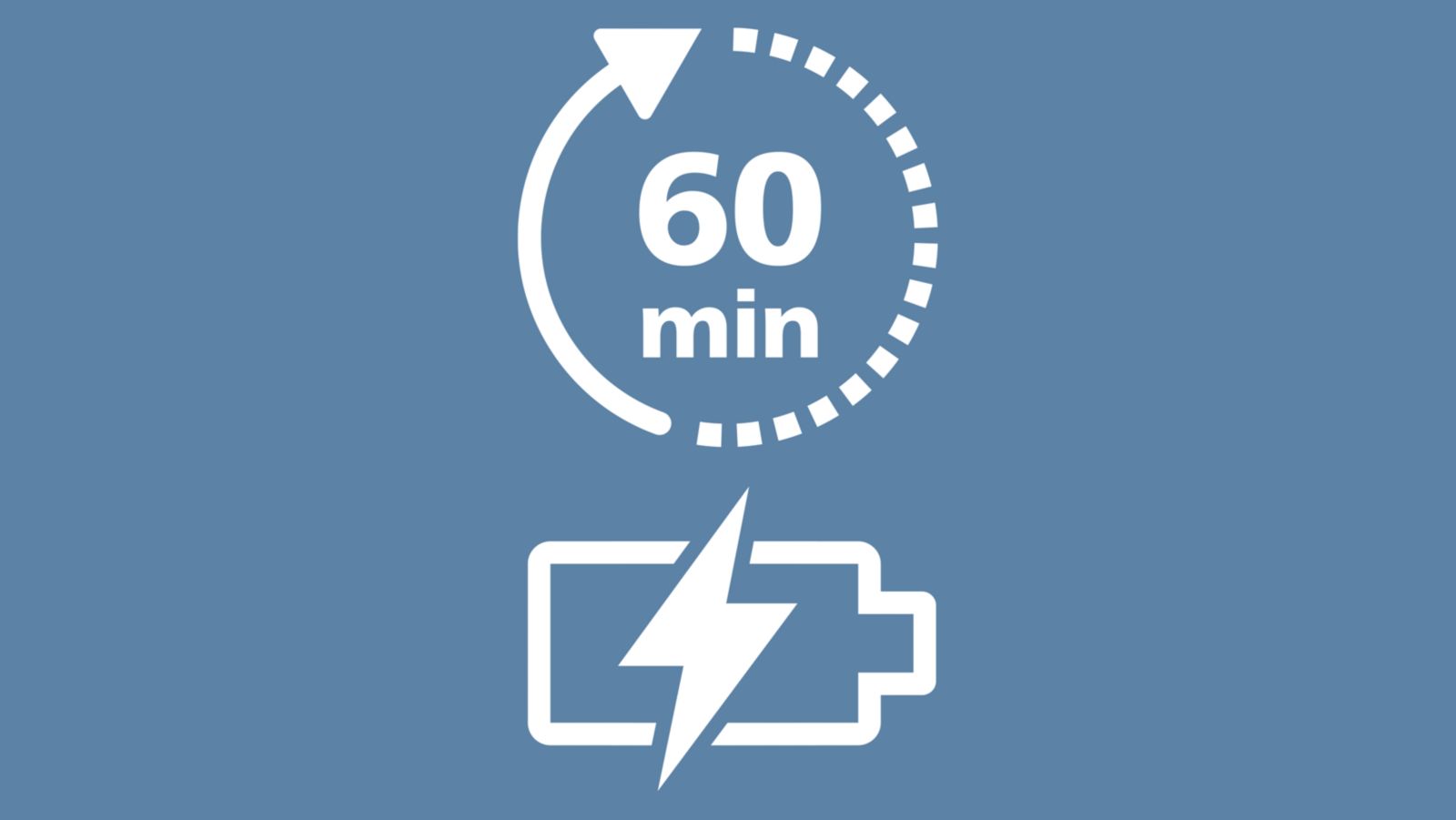 Hasta 60 minutos de uso