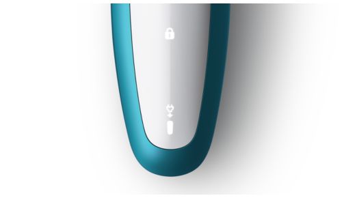 Intuitiv display med batteriindikator med en nivå