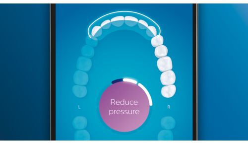 Tryksensoren advarer dig, hvis du trykker for hårdt