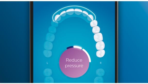 Surveanduriga valgusrõngas hoiatab liiga tugeva surve eest