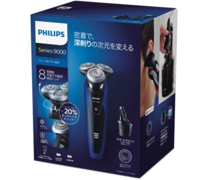 Shaver series 9000 ウェット＆ドライ電気シェーバー S9185/26, S9185A