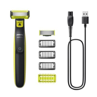 Philips QP2620/10 OneBlade Face + Body Hybrid Trimmer and Shaver with 4  Trimming Combs (New Model)