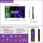 Un élégant téléviseur Smart TV à l'affichage éclatant