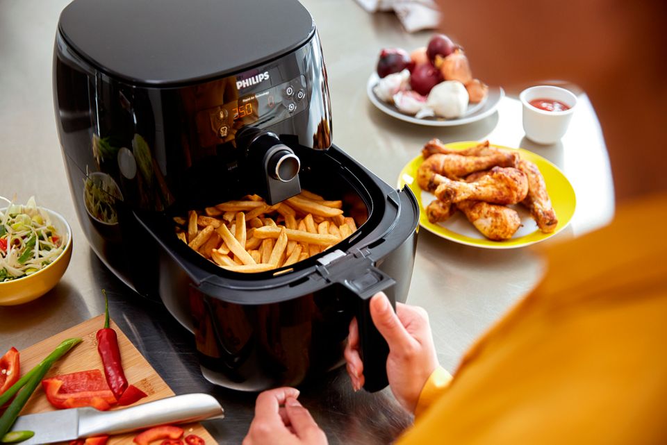 Philips Airfryer Premium Digitale avec la Technologie Twin Turbostar de  Retrait du Gras, HD9741/96 