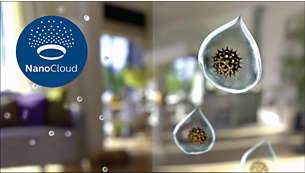 Up to 99% less bacteria with NanoCloud technology (1)