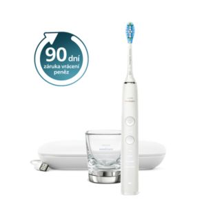 9000 DiamondClean  Sonický kartáček s aplikací a nabíjecí skleničkou