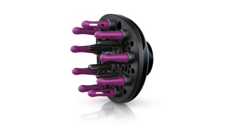 Maximales Volumen und perfekte Locken bei gleichzeitiger Massage der Kopfhaut