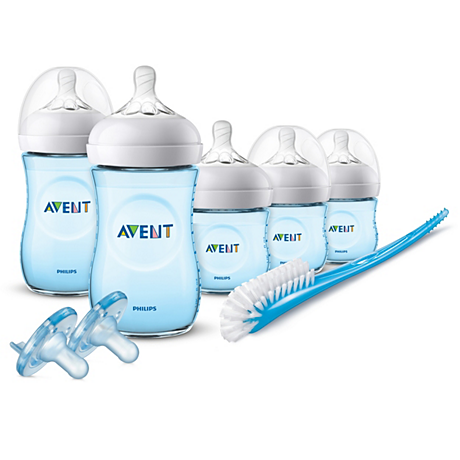 SCD206/12 Philips Avent Natural Baby Bottle Blue Gift Set