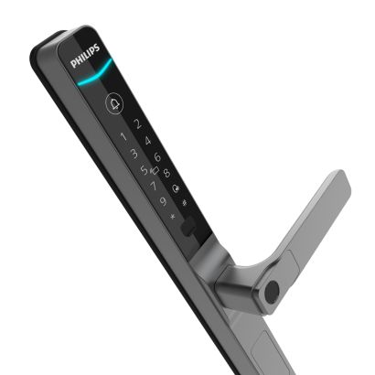Cerradura con huella digital en ambos lados
