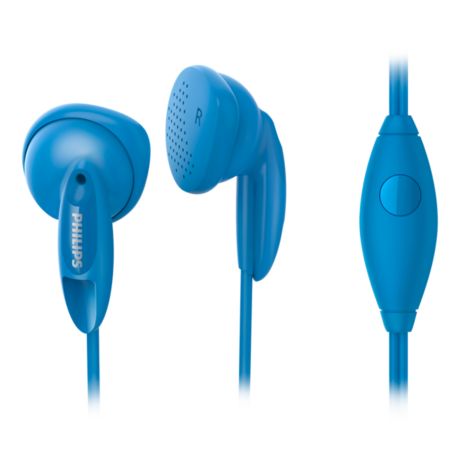 SHE1355BL/00  Earbud headphones with mic