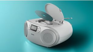 Draagbare CD-speler in boombox-stijl