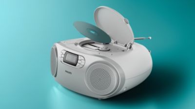 Nešiojamasis „boombox“ tipo CD grotuvas