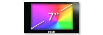 17.8 cm (7") TFT colour LCD display in 16:9 widescreen format