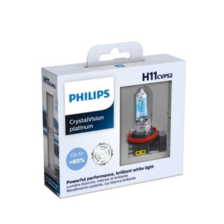 LUM12362CVPS2 CrystalVision platinum Ampoule de phare avant pour voiture