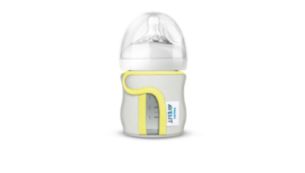 Bottle sleeve protects 4oz/120ml glass bottles