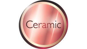 Revêtement céramique/tourmaline pour des cheveux brillants et en pleine santé