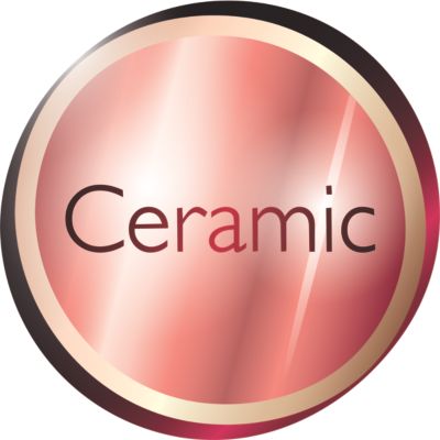 Revestimiento cerámico con turmalina para un cabello sano y brillante